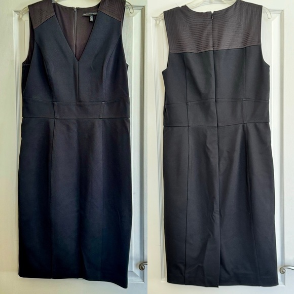 LIKE NEW! WHITE HOUSE BLACK MARKET WOMENS SHEATH DRESS 12. GORGEOUS BLACK DRESS - Picture 14 of 15